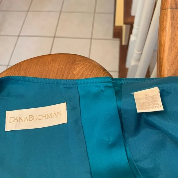 Dana Buchman teal vintage shell NWT size 16 - Picture 6 of 7